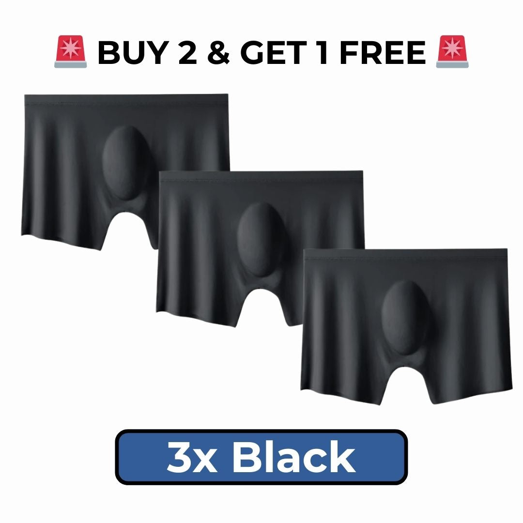 Kit 3 PACK ULTRA-THIN SEAMLESS BOXER SHORTS